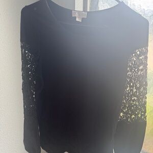 Belle Kim Gravel Black Long Sleeve Shirt